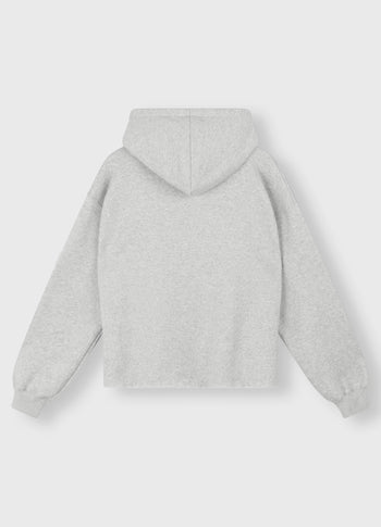 hoodie logo patch | light grey melee
