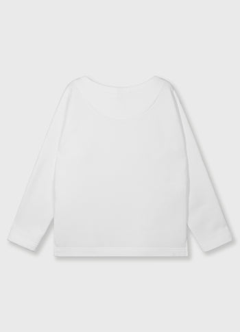 petite statement sweater | ecru