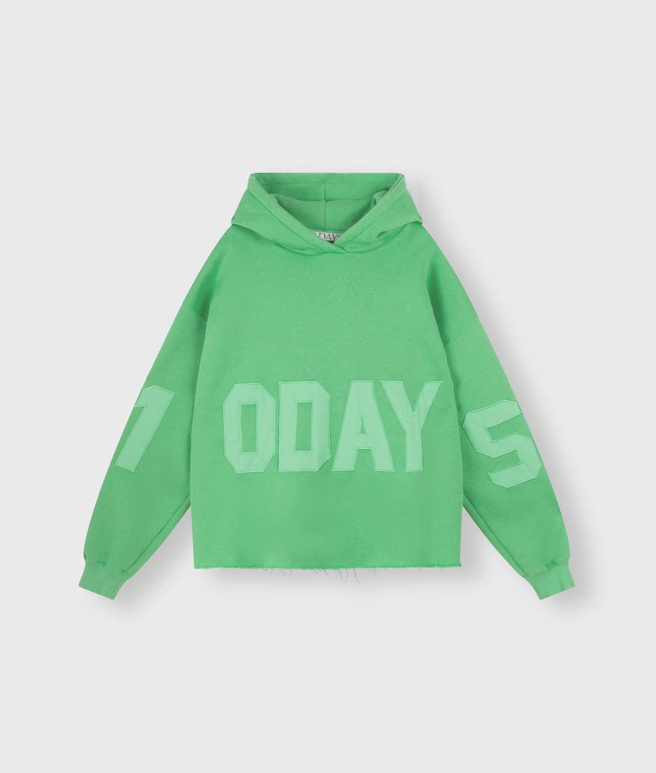 hoodie logo patch | apple green