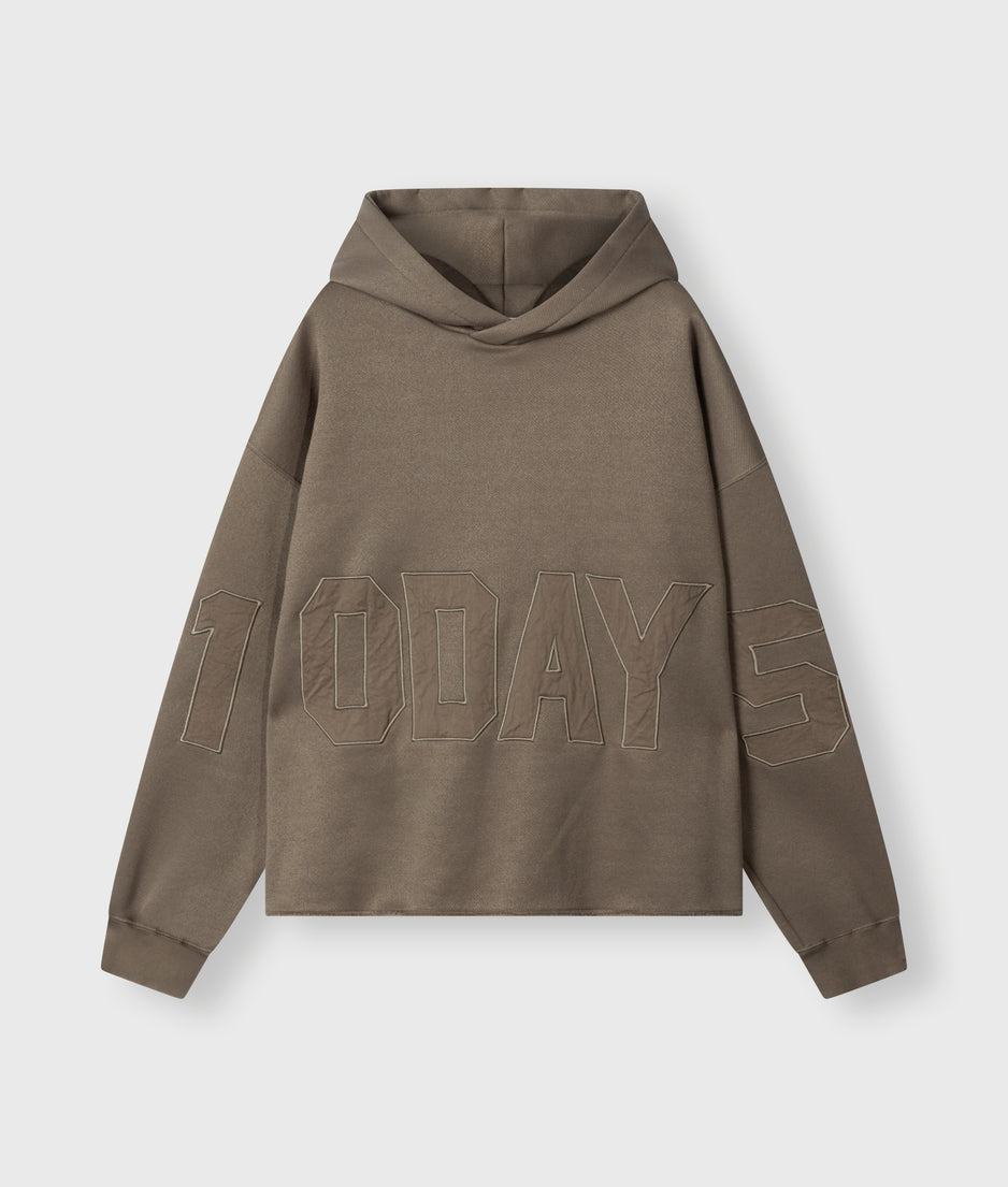 hoodie logo patch | dark moss