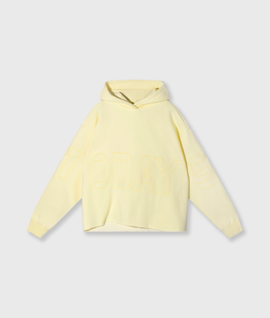 statement logo hoodie | pastel yellow