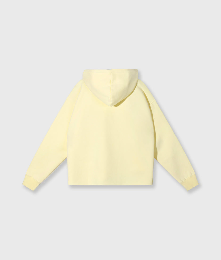 statement logo hoodie | pastel yellow