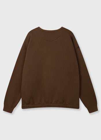 statement sweater | dark truffle