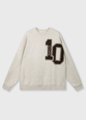 baseball sweater 10 | soft white melee