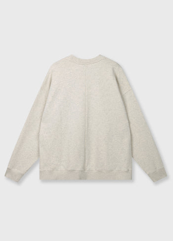 baseball sweater 10 | soft white melee