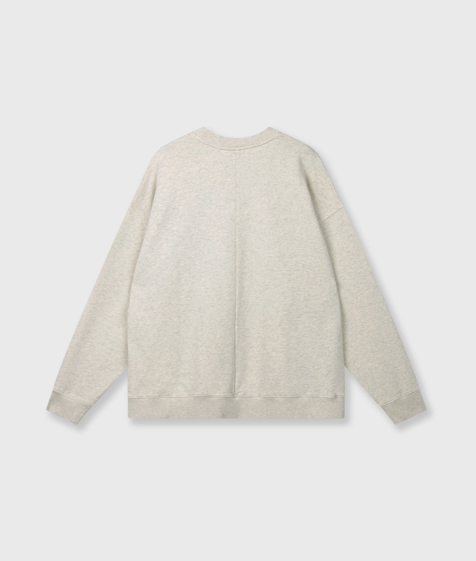 baseball sweater 10 | soft white melee