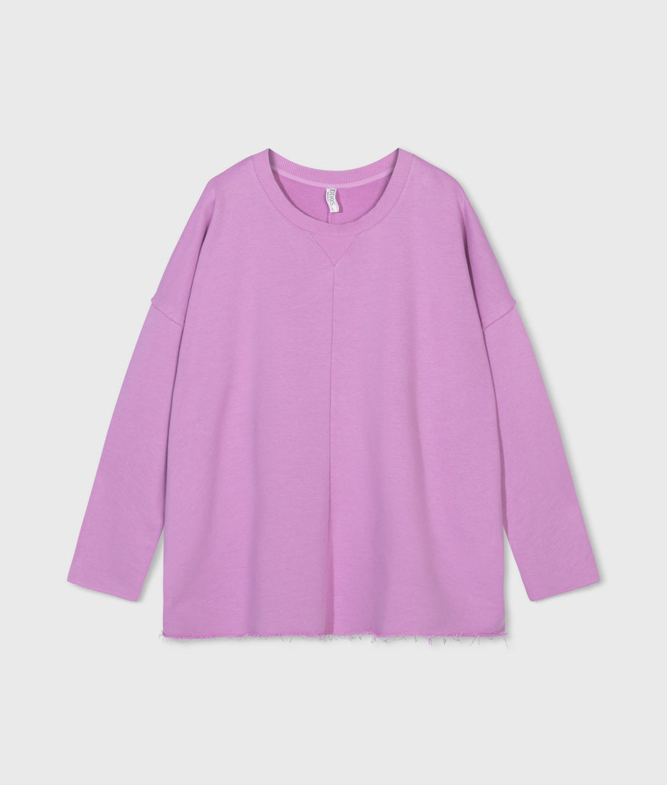 LA fleece sweater | violet