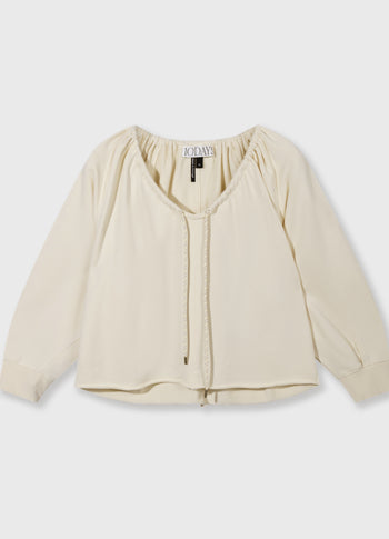 LA sweater gathering | soft vanilla