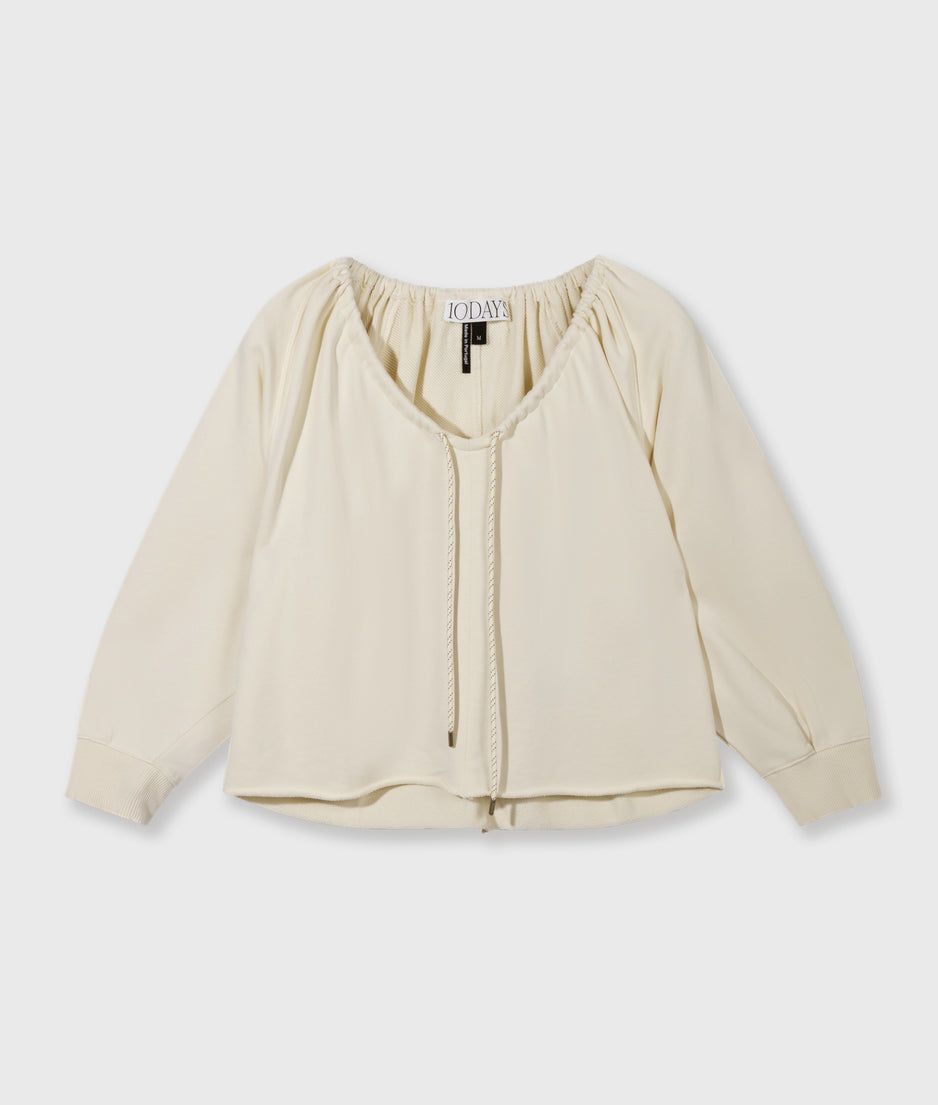 LA sweater gathering | soft vanilla