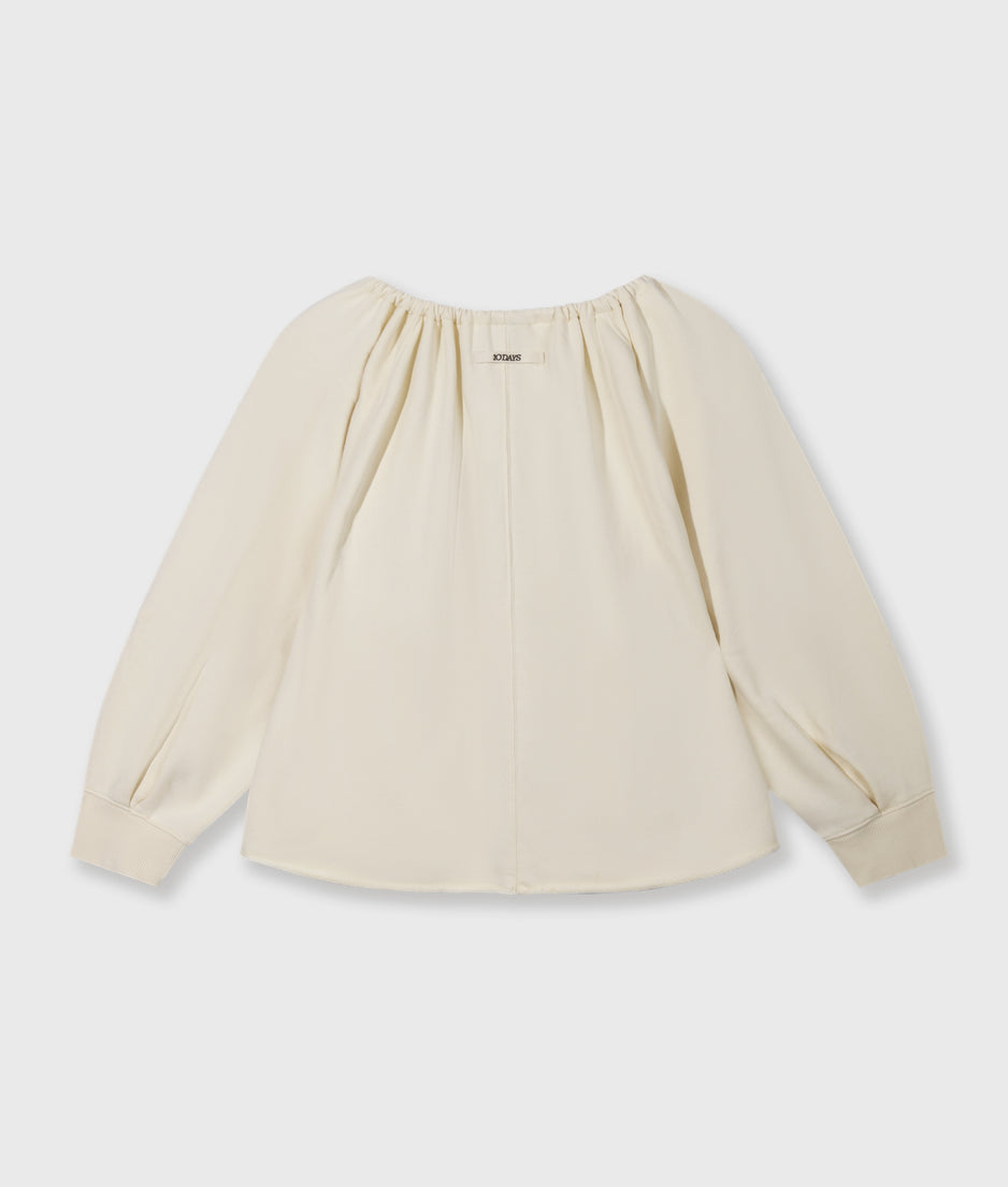 LA sweater gathering | soft vanilla