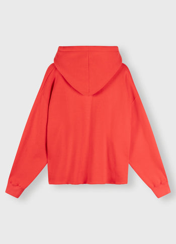 hoodie | coral red