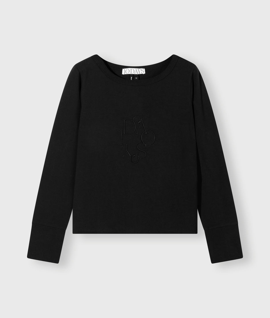 easy logo sweater | black