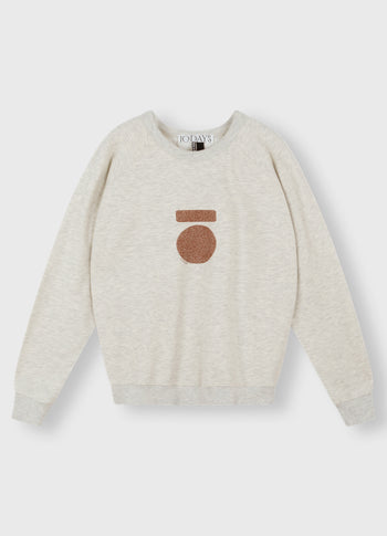 icon sweater | soft white melee