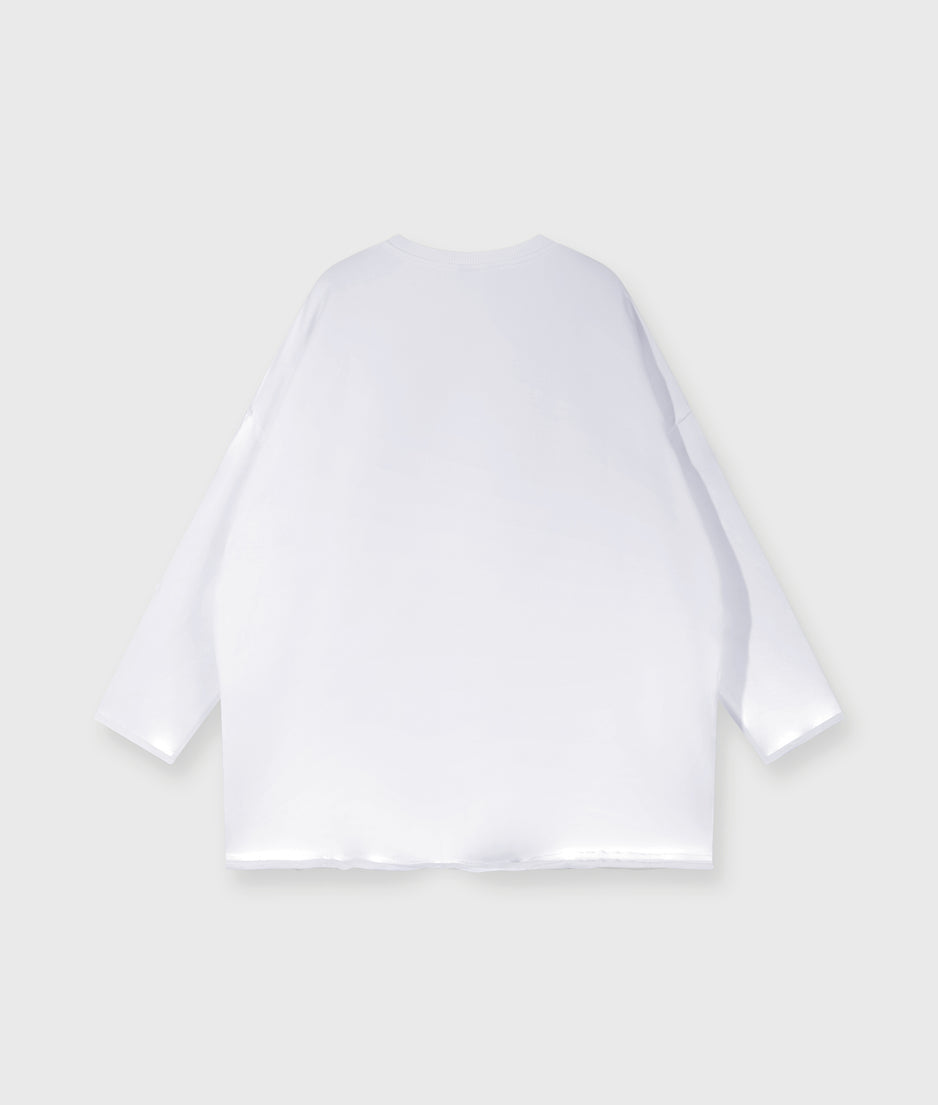 beach sweater | white