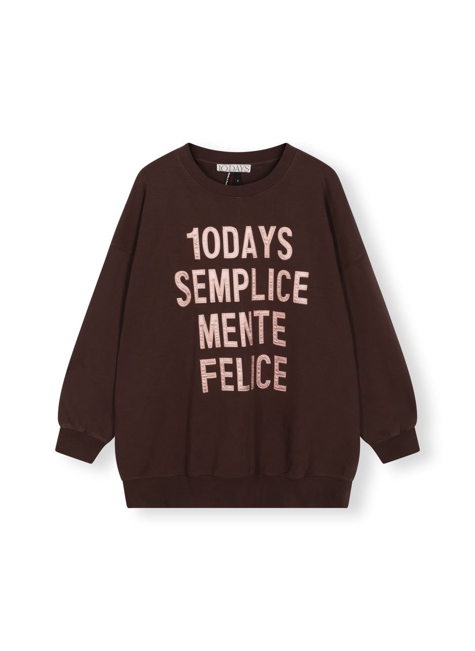 oversized statement sweater | aubergine