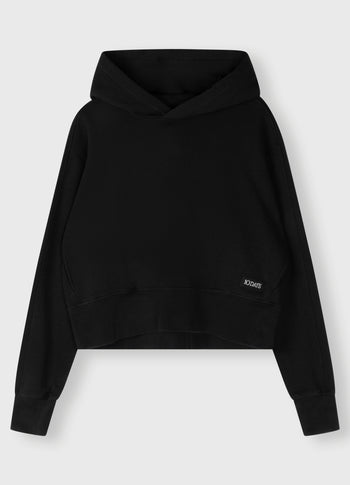 cropped hoodie | black