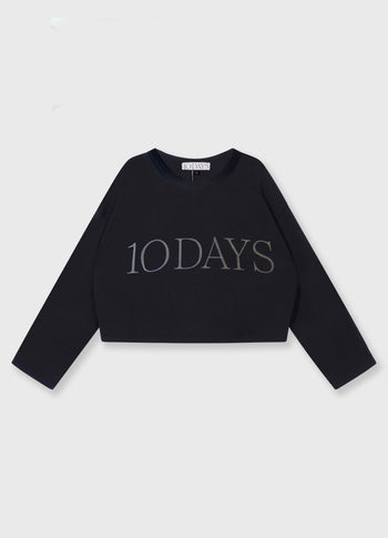 korte 10DAYS sweater | black