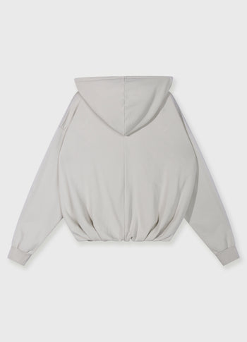 balloon overslag hoodie | stone