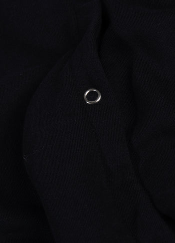 balloon overslag hoodie | black