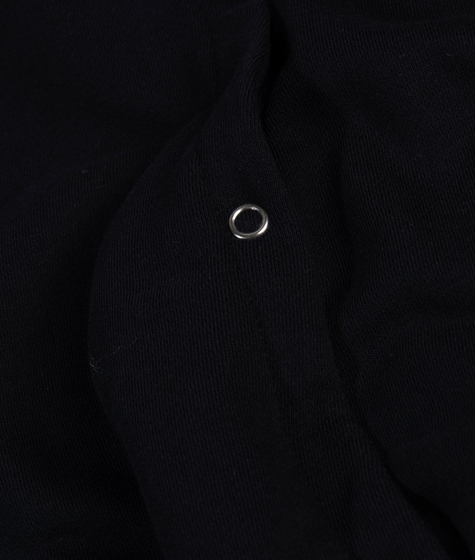 balloon overslag hoodie | black