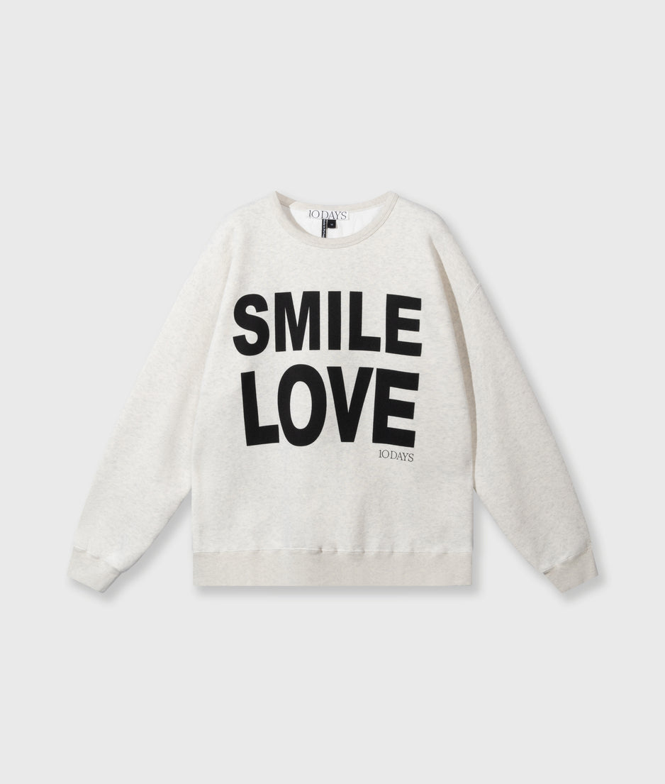 statement sweater | soft white melee