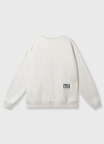 statement sweater | soft white melee