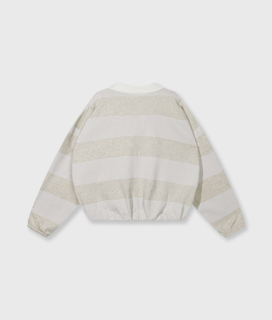 balloon sweater strepen | soft white melee