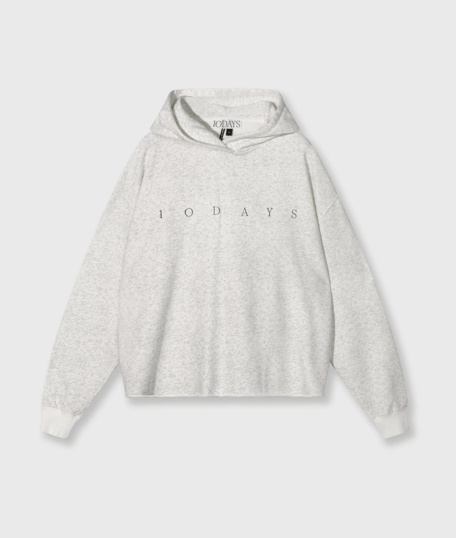 statement hoodie | white melee