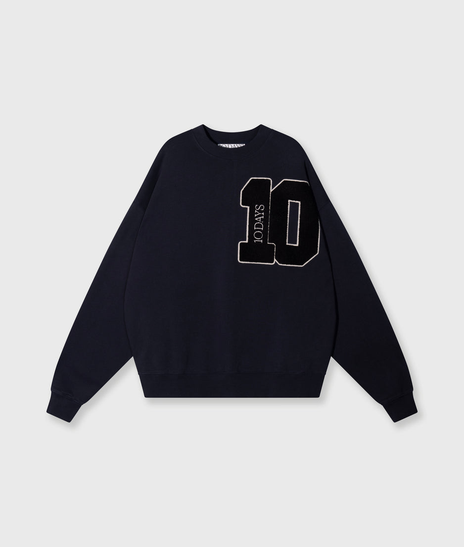 baseball sweater 10 | dark navy