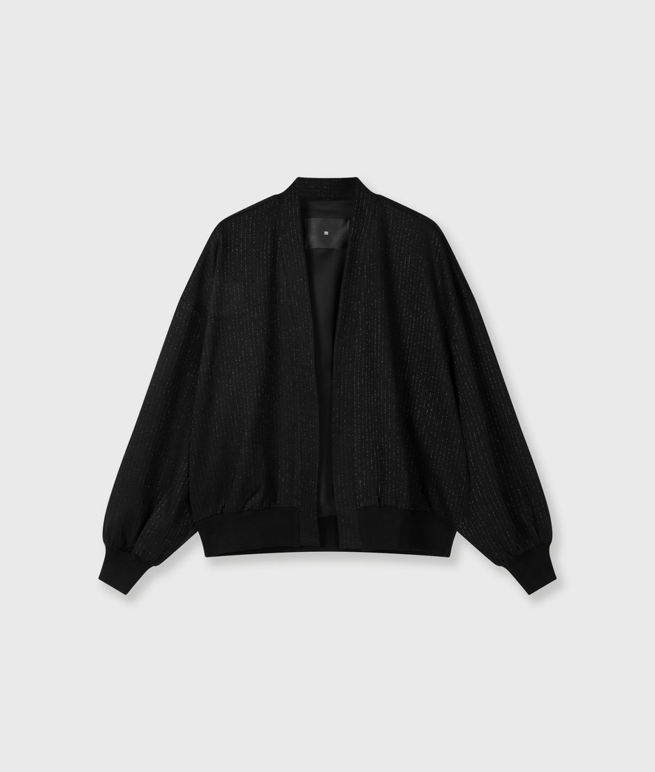 reversible cardigan punto | black