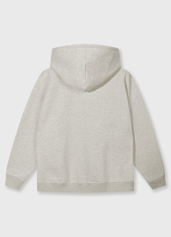 zip cardigan | soft white melee
