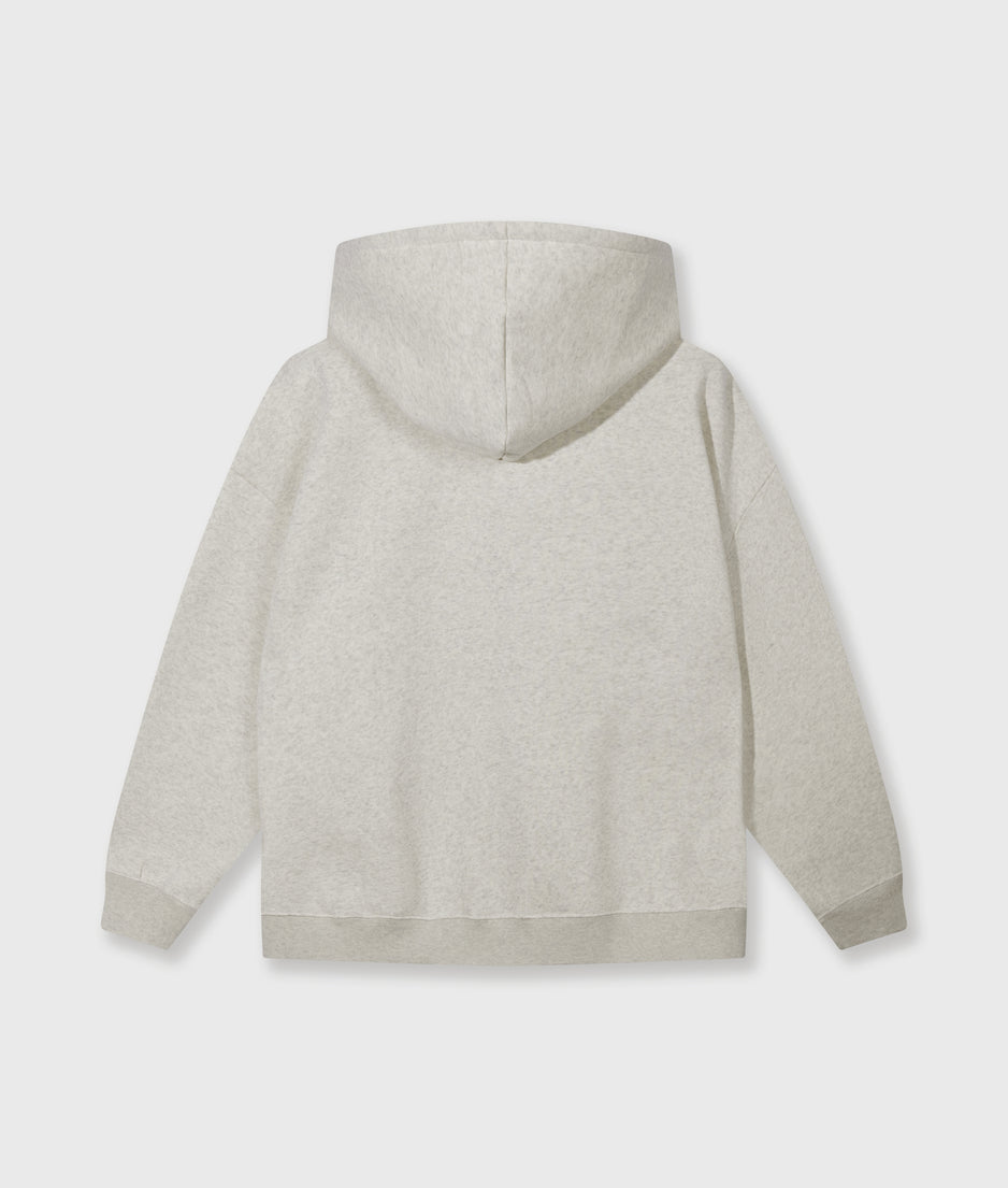 zip cardigan | soft white melee