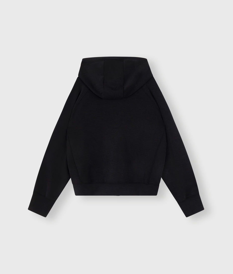 soft zip hoodie | black