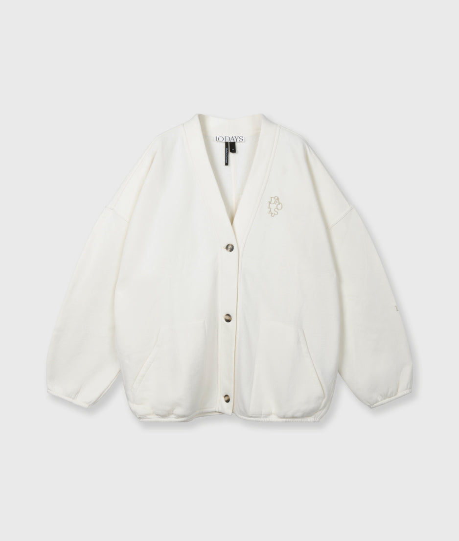 baseball cardigan | pearl