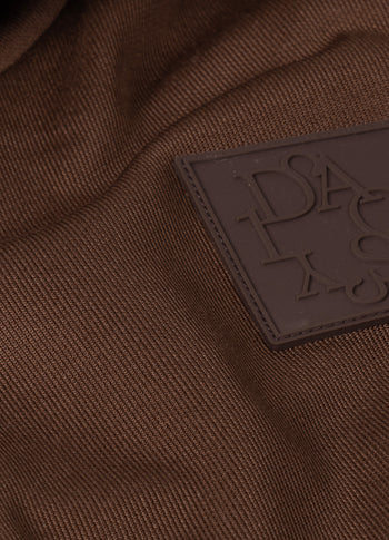 belted zip hoodie | dark truffle