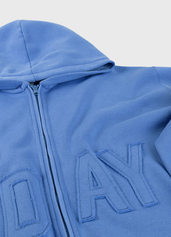 statement zip hoodie | ultramarine