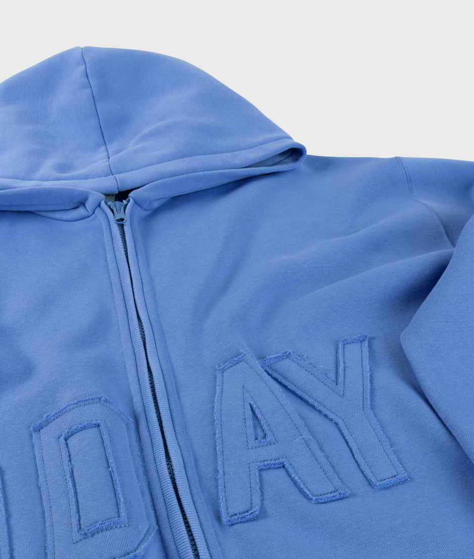 statement zip hoodie | ultramarine