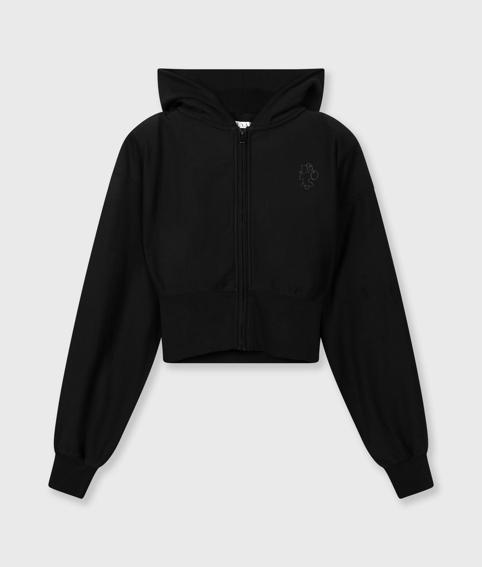 ballet zip hoodie | black
