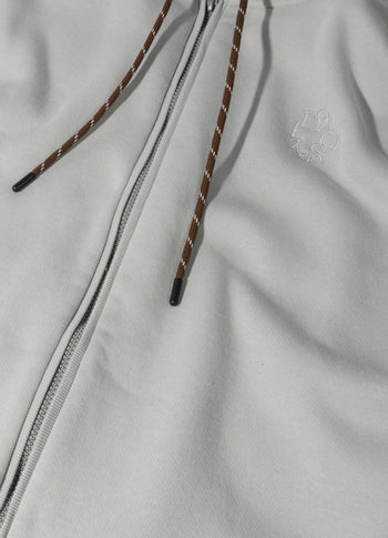 statement zip hoodie | clean blue