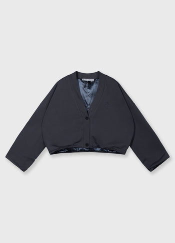 omkeerbaar fleecevest | steel blue