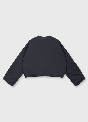 omkeerbaar fleecevest | steel blue