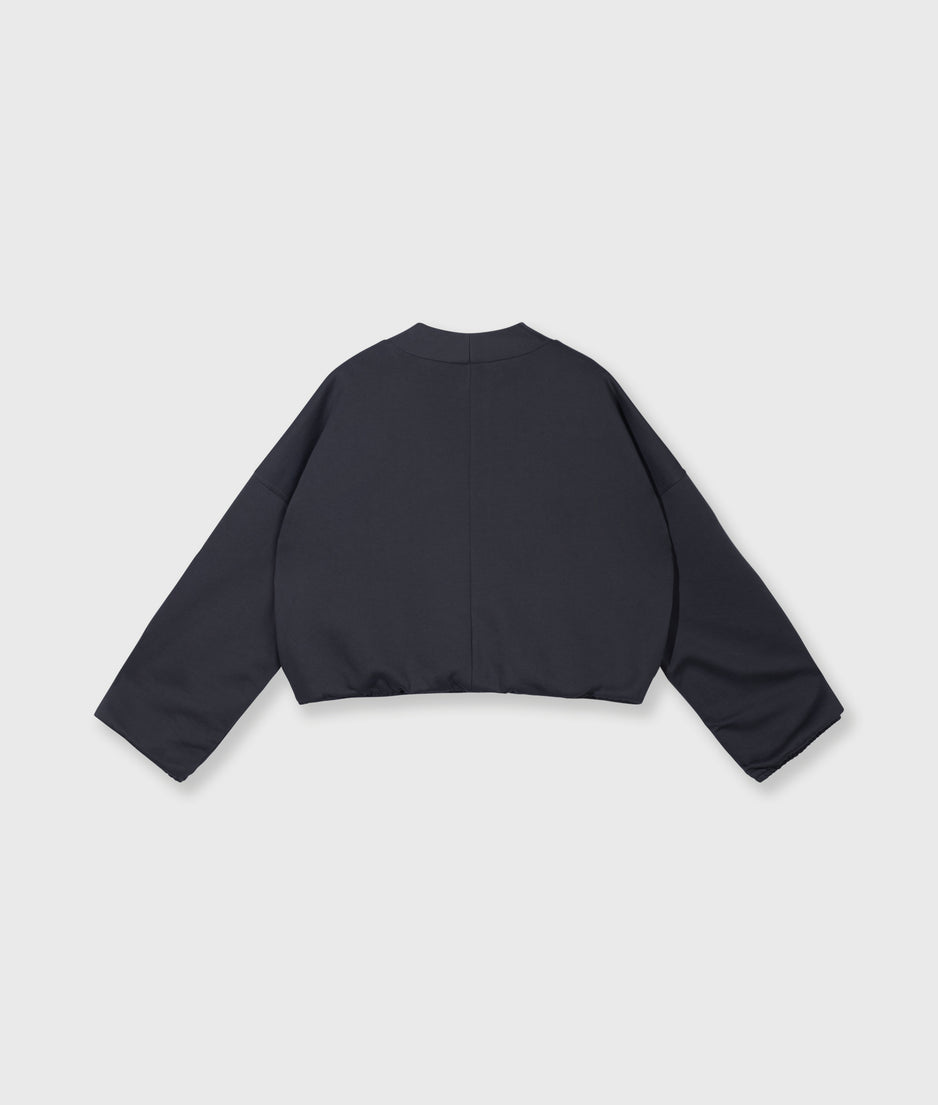 omkeerbaar fleecevest | steel blue