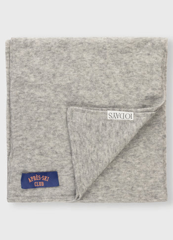 soft knit scarf | light grey melee