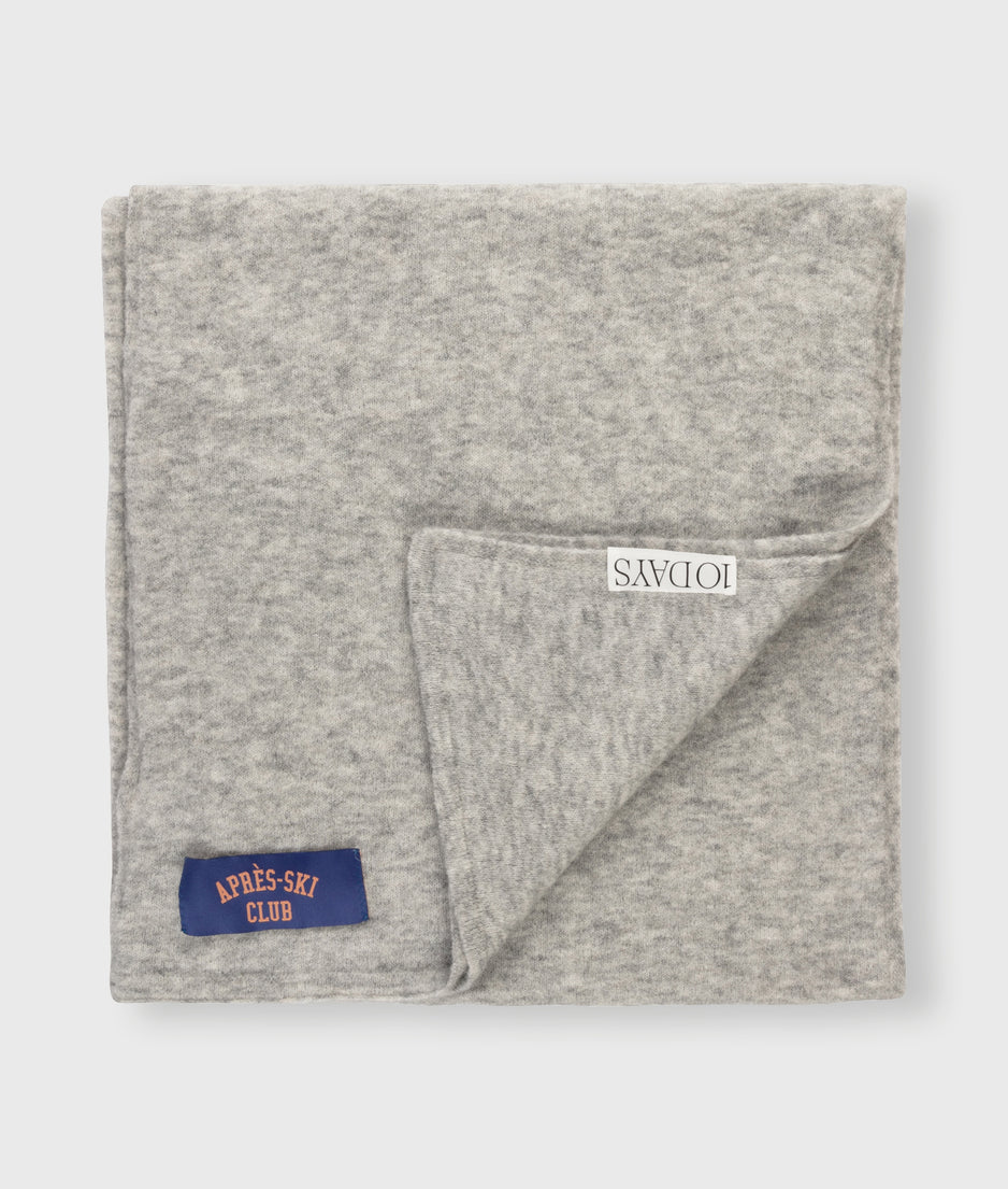 soft knit scarf | light grey melee