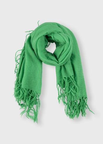 wool scarf | apple green