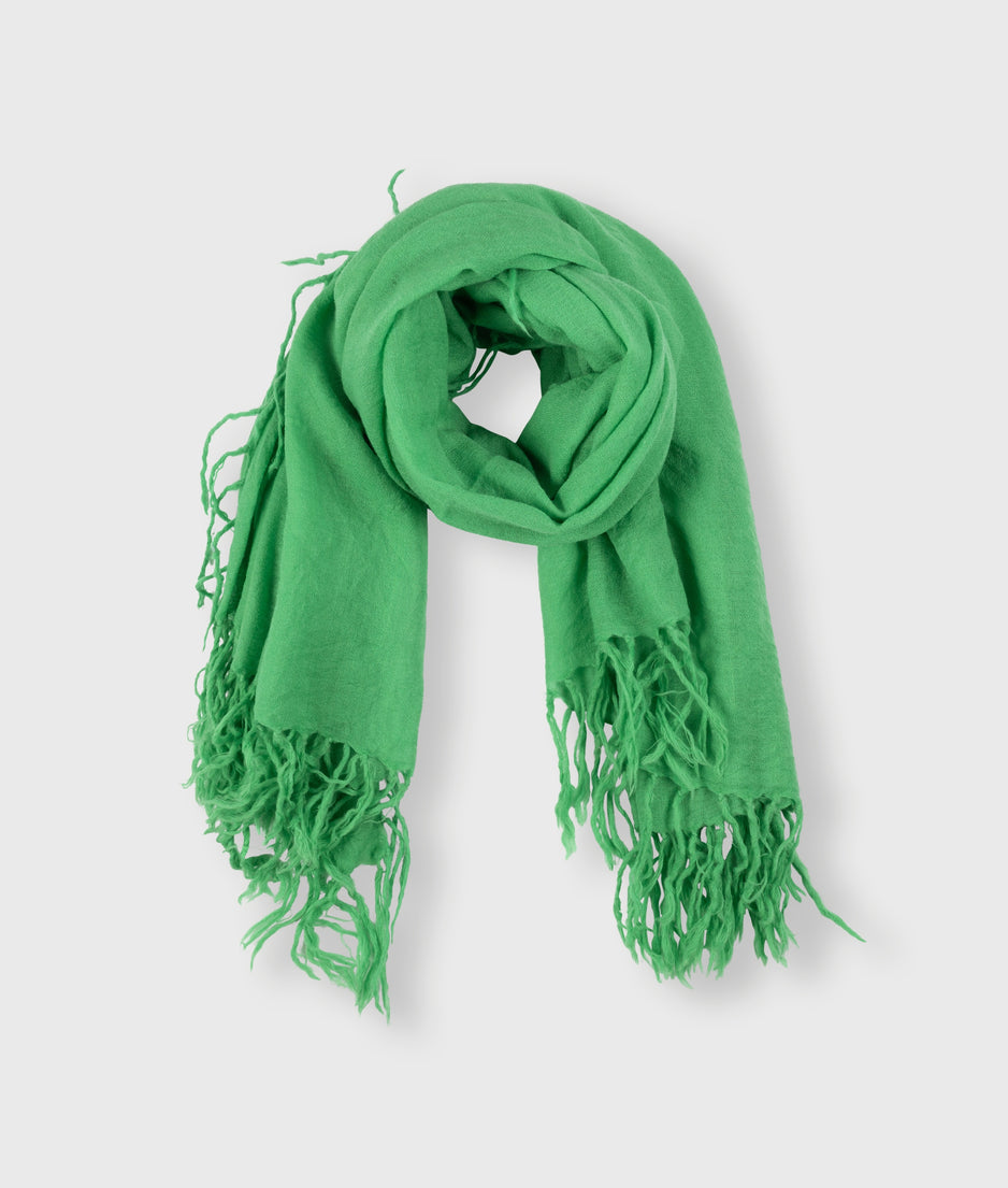 wool scarf | apple green