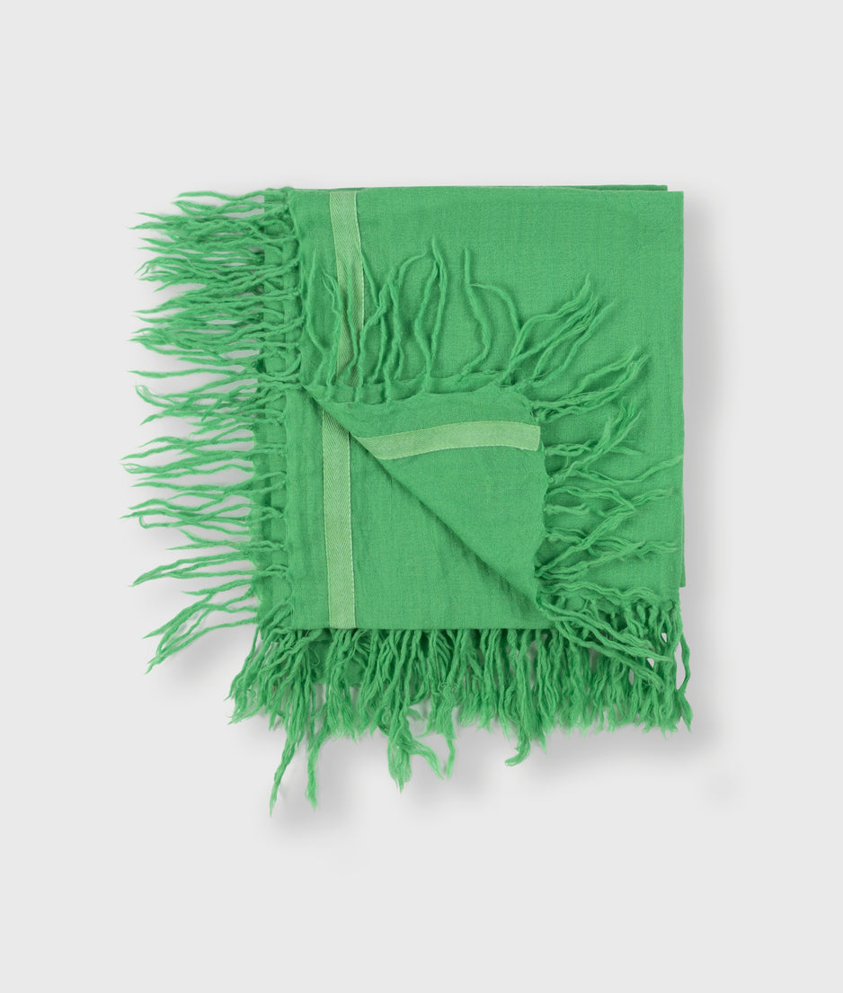 wool scarf | apple green