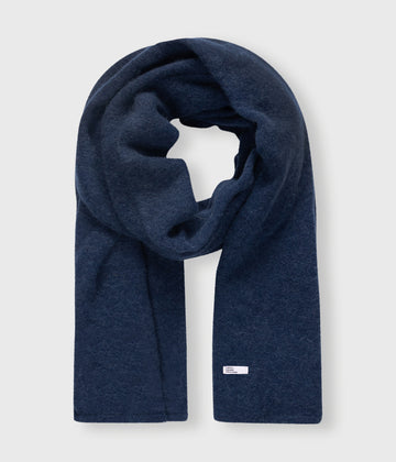 soft knit scarf | electric blue