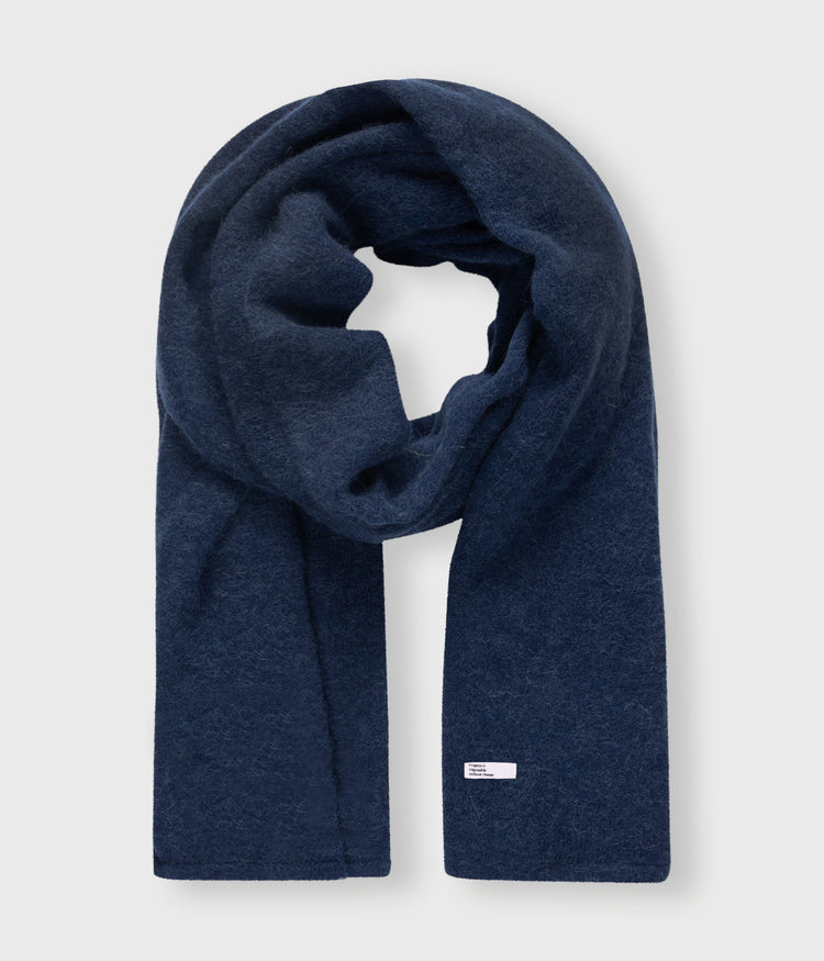 soft knit scarf | electric blue