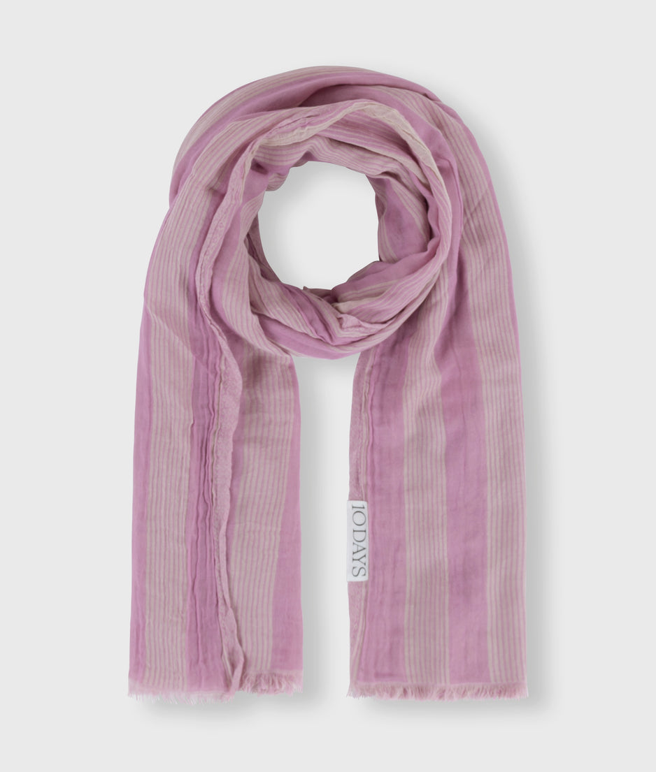 scarf bold stripes | violet